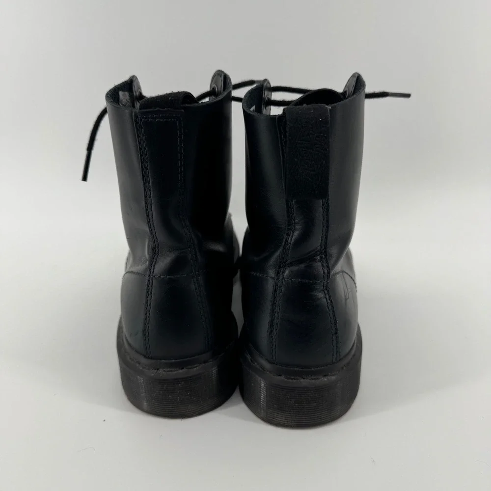 Dr. Martens Pascal Black Leather Combat Boots Mens 9 US 8 UK 42 EU AirWair Sole